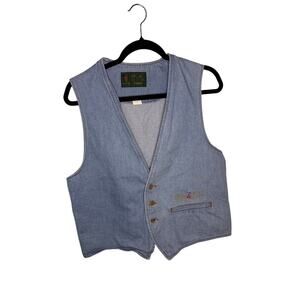 Vintage 1996 Atlanta Olympics Denim Vest by Terry Size Medium